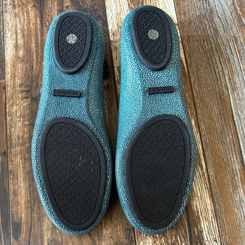 Tory Burch Teal/Aqua Reva Flats - Picture 4 of 7